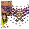 PuzzleOK Medinė dėlionė 120 vnt. - Stebuklinga pelėda