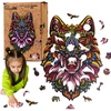 PuzzleOK Medinė dėlionė 120 vnt. - Paslaptingasis vilkas