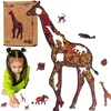 PuzzleOK Medinė dėlionė 55 vnt. - Žirafa