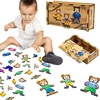 Dėlionė Puzzleok Drewniana układanka- Niedźwiedzie Puz-12141