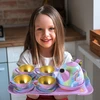 ProNice DUŻY Rinkinys DO HERBATY JEDNOROŻEC TACKA TALERZYKI FILIŻANKI Rinkinys KUCHENNY