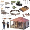 ProNice BIG FARM SET ŪKIO NAMAS NAMININKAS ŪKIS ŪKIO GYVŪNAI TRAKTORIUS