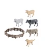Pronice DIDYSIS Rinkinys ŪKIS RANCH ŪKIS NAMELIS ŪKININKAS GYVŪNAI ŪKIS TRAKTO