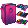 Cool Pack Forminis trijų skyrių penalas su priedais CoolPack Jumper 3 Gradient Frape E67508