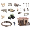 ProNice SET FARM RANCH ŪKIO NAMAS ŪKININKAS GYVŪNAI ŪKIO TRAKTORIUS