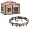 ProNice SET FARM RANCH ŪKIO NAMAS ŪKININKAS GYVŪNAI ŪKIO TRAKTORIUS