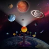 Pronice Rinkinys KŪRYBIŠKAS PIEZOMAS SAULĖS SISTEMOS 3D PLANETŲ MODELIS