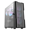 Darkflash DK431 Mesh kompiuterio korpusas + 4 ARGB ventiliatoriai - juodas