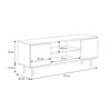 Luco TV staliukas Focus 135cm Cashmere/Juoda