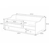Luco Vaikiška lova su paminkštinimu Erikas 160x80 Grafit