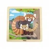 Medinė dėlionė VIGA Raudonoji panda 9vnt