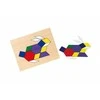 Viga Žaidimų Kirtimė Mozaika 148 detalių Geometrinė Montessori