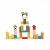 Medinės kaladėlės Viga Toys 50 dalių