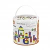 Medinių kaladėlių rinkinys Viga 50vnt 35cm