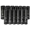 1/2" Prailgintų smūginių galvučių rinkinys (10-24mm)(13vnt) SATA