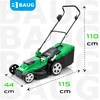 Akumuliatorinė vejapjovė BAUG, 38cm, 40 V, 2x4 Ah, bešepetėlinis variklis