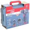 Akumuliatorinis suktuvas-gręžtuvas WORCRAFT su dviem 16.8 V 1.5 Ah Li-Ion akumuliatoriais