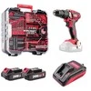 Akumuliatorinis suktuvas-gręžtuvas Worcraft su kalimu 20V LI-ION ir priedais 74 vnt., 2x2.0Ah