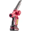 Grandininis pjūklas Akumuliatorinis grandininis mini pjūklas WORCRAFT 8" 20V LI-ION 2x2.0Ah