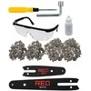 Grandininis pjūklas Red Technic Raudona Technic Akumuliatorinis grandininis mini pjūklas Raudona Technic RTMPA0064