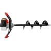 Red Technic Raudona Technic Benzinins žemės grąžtas Raudona Technic RTSWG0106 su 3 grąžtais ir prailgintuvu