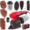 Red Technic Raudona Technic Universalus 3in1 ekscentrinis šlifuoklis Raudona Technic RTSMO0060