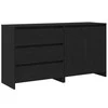 Kabalas su stalčių 2 pcs Juoda 70 x 41 x 75 cm Apdirbta mediena
