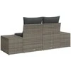 Sodo sofa su pagalve Pilka 184 x 62 x 69 cm poliratanas
