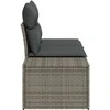 Sodo sofa su pagalve Pilka 184 x 62 x 69 cm poliratanas