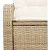 Sodo sofa su pagalve Smėlio 124 x 62 x 69cm poliratanas