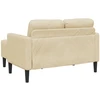 2-vietė sofa su L formos kreminiu 125 cm audiniu