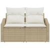 Sodo sofa su pagalve 123 x 62 x 69 cm poliratanas