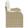 Sodo sofa su pagalve Smėlio 121 x 62 x 69cm poliratanas