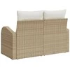 Sodo sofa su pagalve Smėlio 124 x 62 x 69cm poliratanas