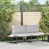 Sodo sofa Šviesiai pilka 200,5 x 70 x 85,5 cm Plienas
