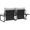 Sodo sofa Šviesiai pilka 200,5 x 70 x 85,5 cm Plienas