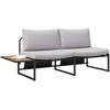 Sodo sofa Šviesiai pilka 200,5 x 70 x 85,5 cm Plienas