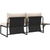 Sodo sofa su pagalve Taupe 200,5 x 70 x 85,5 cm Plienas