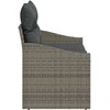 Sodo sofa su pagalve 123 x 62 x 69 cm poliratanas