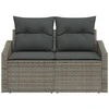 Sodo sofa su pagalve 123 x 62 x 69 cm poliratanas