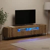 3 dalių LED televizoriaus spintelė Artisano ąžuolo