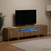 TV staliukas 3 dalių LED televizoriaus spintelė Artisano ąžuolo