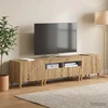 TV staliukas 3 dalių LED televizoriaus spintelė Artisano ąžuolo