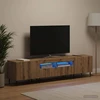 TV staliukas 3 dalių LED televizoriaus spintelė Artisano ąžuolo