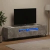 TV staliukas 3 dalių LED televizoriaus spintelė Betono pilka