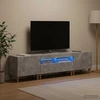 TV staliukas 3 dalių LED televizoriaus spintelė Betono pilka