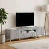 TV staliukas 3 dalių LED televizoriaus spintelė DELFT Pilka Sonoma