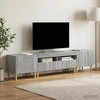 TV staliukas 3 dalių LED televizoriaus spintelė DELFT Pilka Sonoma