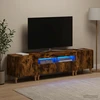 TV staliukas 3 dalių LED televizoriaus spintelė Dūminio ąžuolo