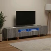 TV staliukas 3 dalių LED televizoriaus spintelė Pilka Sonoma